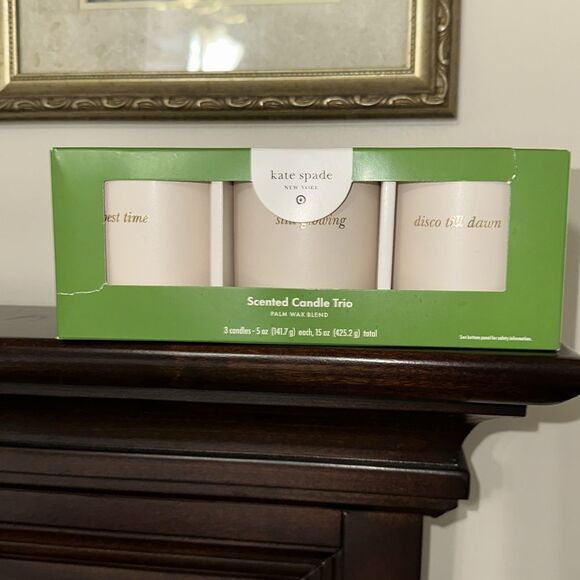 kate spade x Target Cream Multi 3 Count Ceramic Indoor Jar Candle Gift Set - Picture 8 of 14